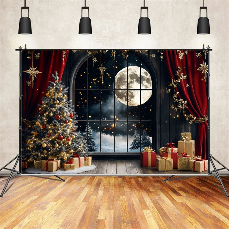 Weihnachten Fotohintergrund Stille Nacht Funkelnder Hintergrund GQ57-31