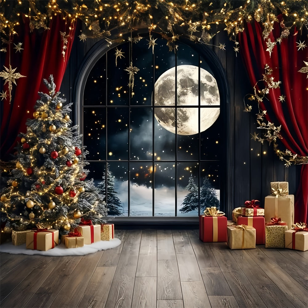 Weihnachten Fotohintergrund Stille Nacht Funkelnder Hintergrund GQ57-31