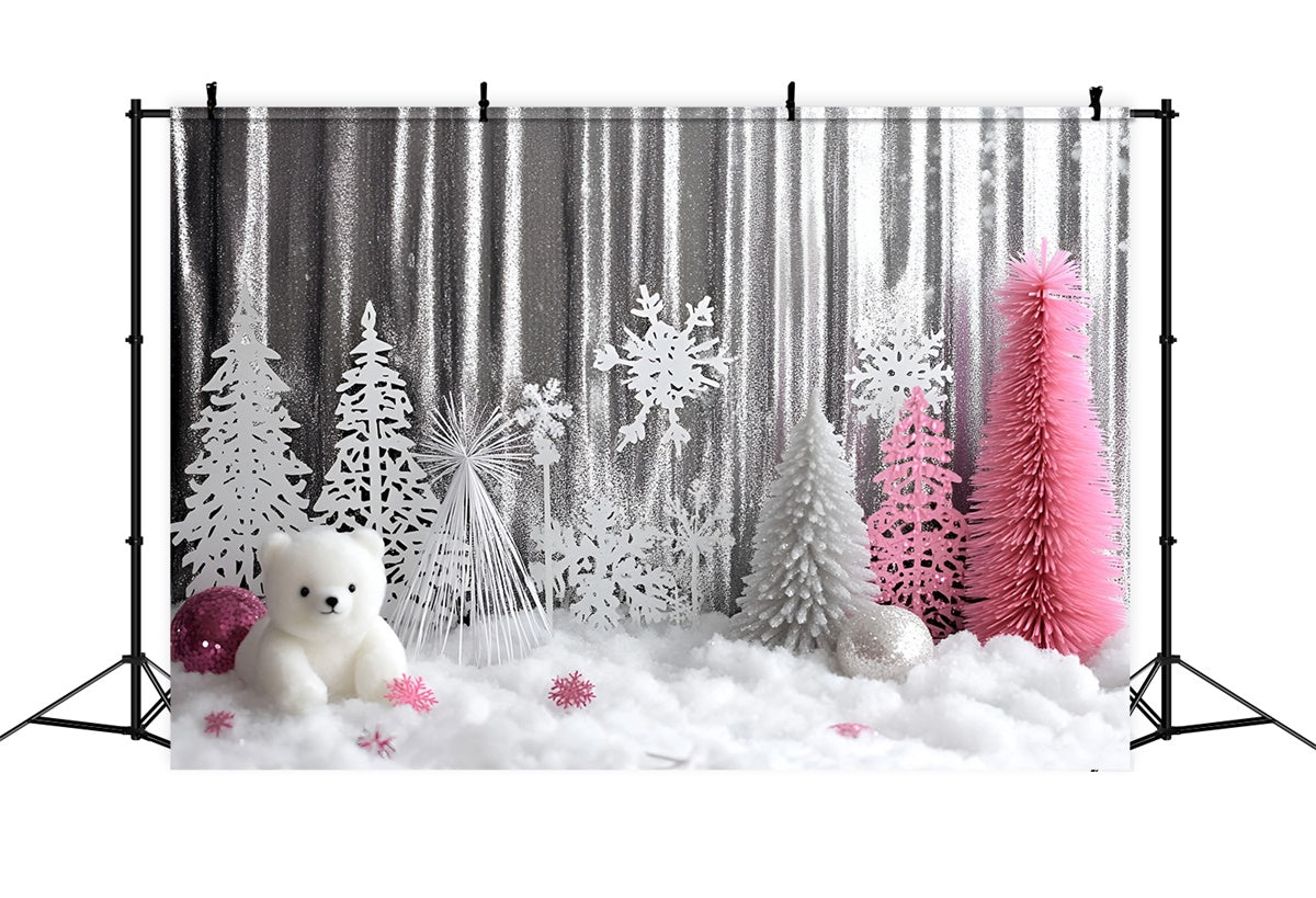 Weihnachten Fotografie Kulissen Glänzende Winter Whimsy Hintergrund GQ57-36