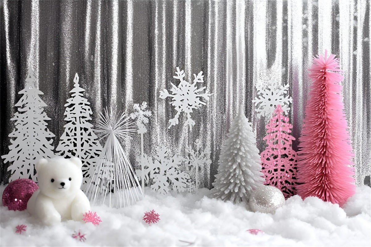 Weihnachten Fotografie Kulissen Glänzende Winter Whimsy Hintergrund GQ57-36