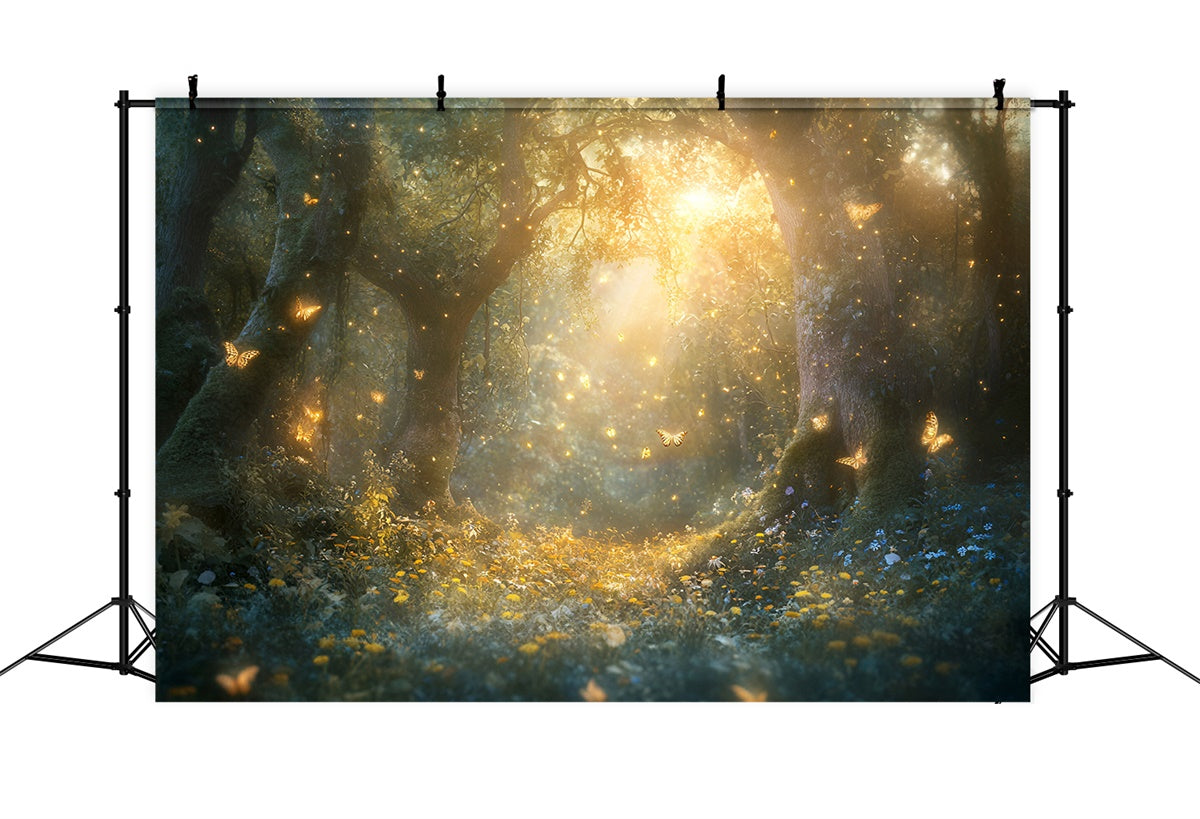 Fantasiewald Backdrop Funkelnde Traumwiese Backdrop GQ57-81