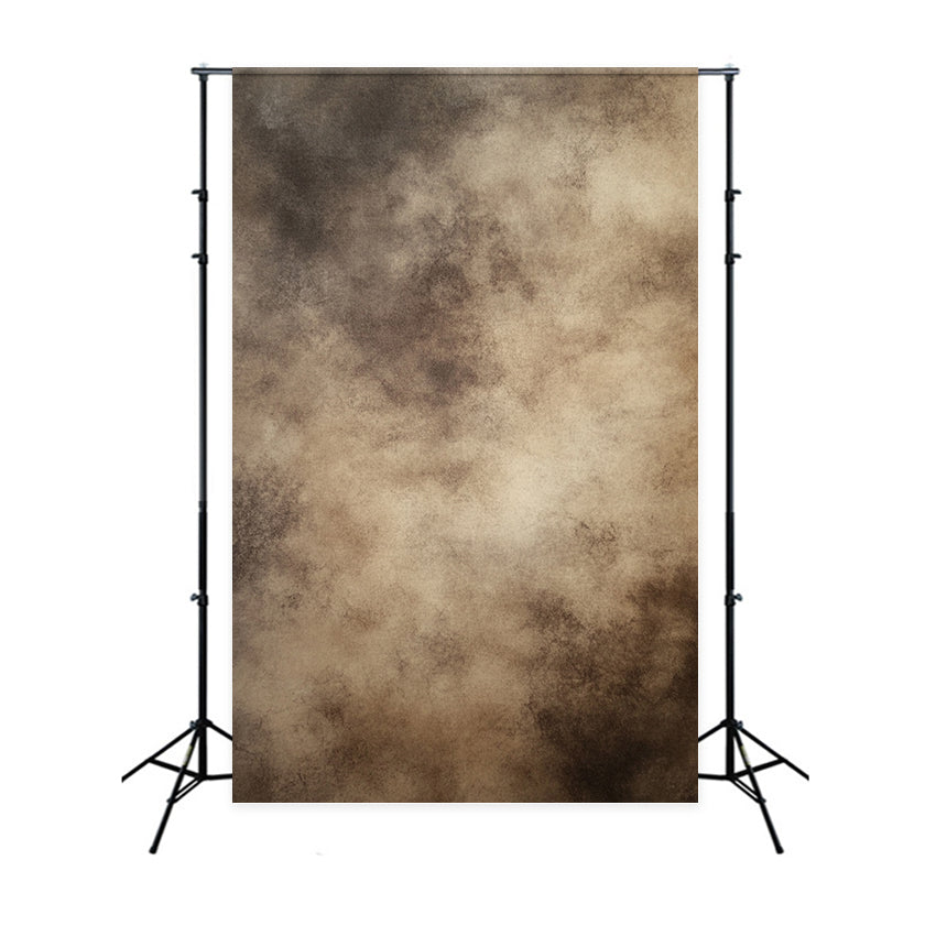 Creme Fotohintergrund Deep Mocha and Sand Cloudy Pattern Fotoportrait Fotohintergrund GQ58-103