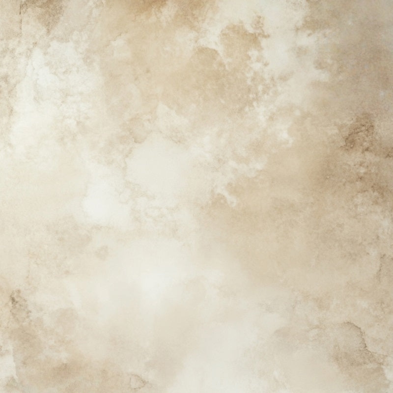 Cremefarbener Fotohintergrund Weiches Beige Bewölktes Aquarell Textur Fotohintergrund für Porträts GQ58-105
