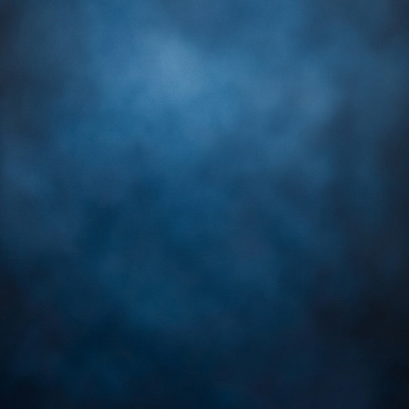 Schule Porträt Fotohintergrund Deep Blue Gradient Mist Textur Studio Porträt Fotohintergrund GQ58-110