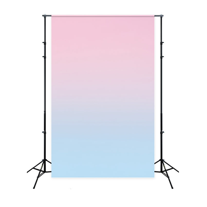 Gradient Backdrop Blush Pink zu Baby Blue Ombre Fotohintergrund für Porträt GQ58-62