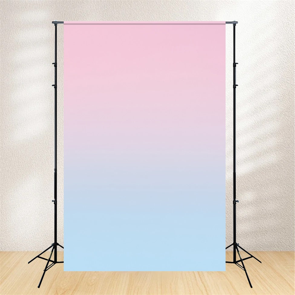 Gradient Backdrop Blush Pink zu Baby Blue Ombre Fotohintergrund für Porträt GQ58-62