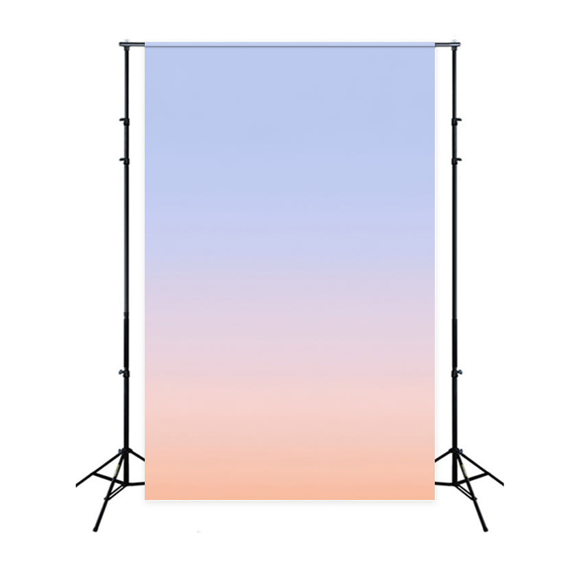 Gradient Backdrop Pastell Blau Pfirsich Gradient Tone Studiohintergründe für Porträts GQ58-64