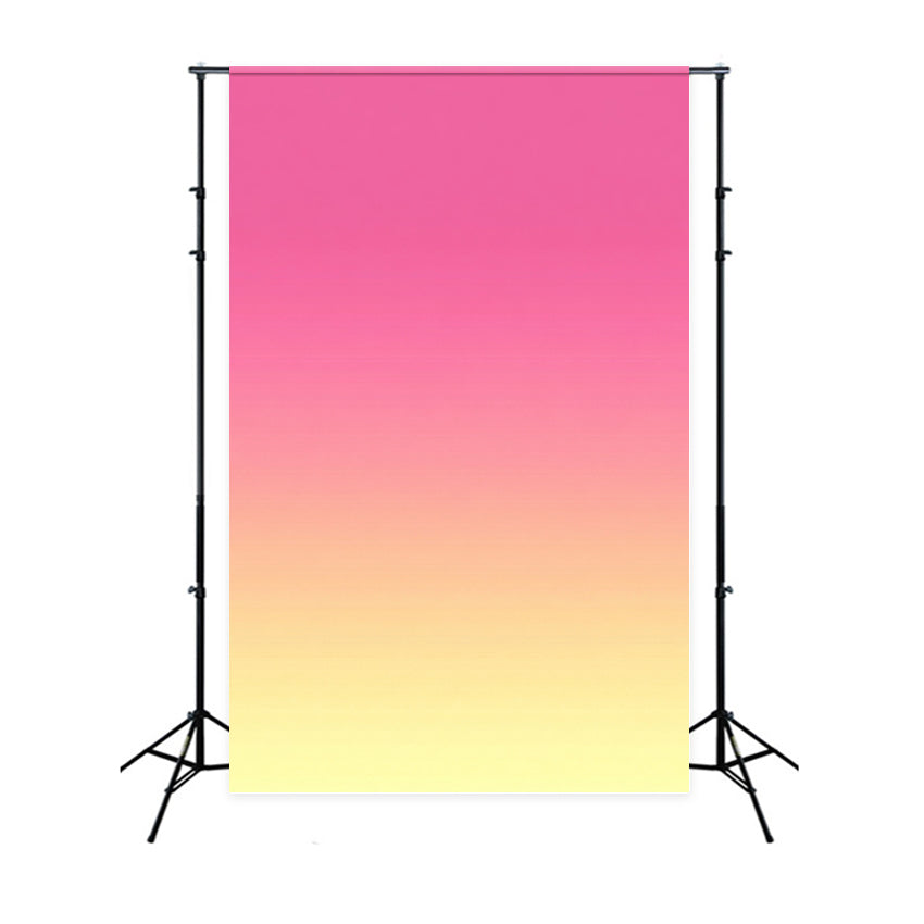 Gradient Backdrop Vibrant Pink Yellow Gradient Glow Porträtfotografie Studiohintergründe GQ58-65