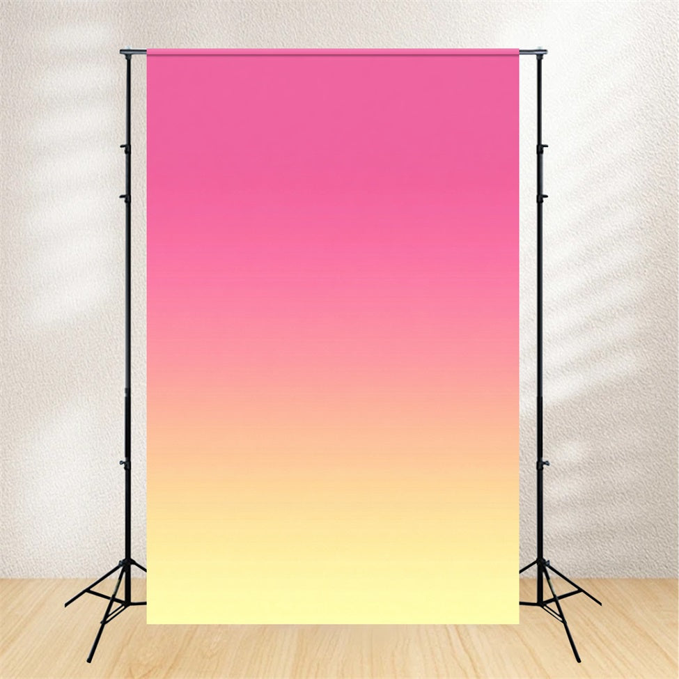 Gradient Backdrop Vibrant Pink Yellow Gradient Glow Porträtfotografie Studiohintergründe GQ58-65