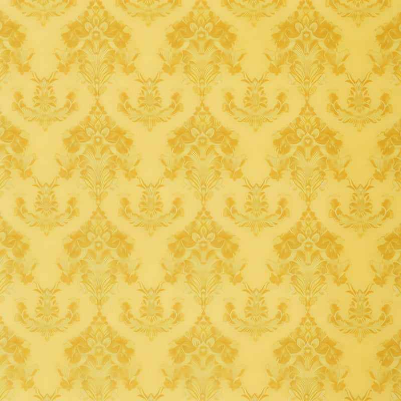 Gelber Fotohintergrund Elegantes Barockes Florales Damastmuster Porträtfotografie Fotohintergrund GQ58-74