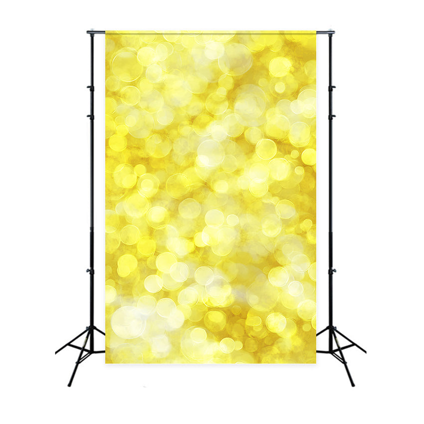 Yellow Backdrop Glowing Yellow Bokeh Lichteffekt Fotohintergrund für Porträts GQ58-75
