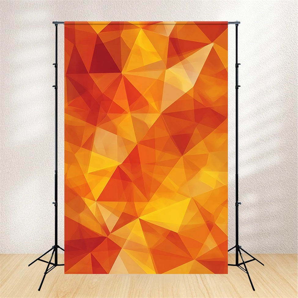 Orange Fotohintergrund Geometrisch Facettiert Orange Gelb Farbverlauf Foto Portrait Fotohintergrund GQ58-78