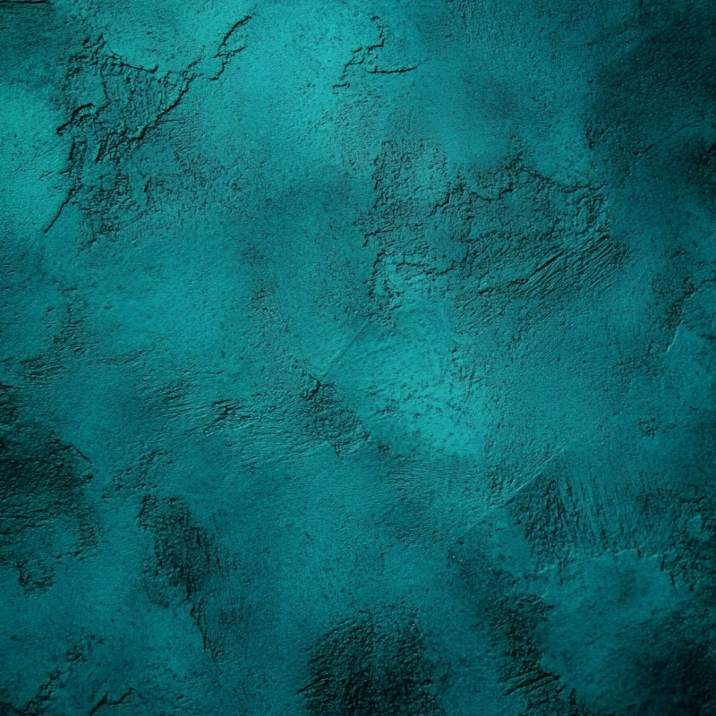 Teal Backdrop Teal Textured Plaster Wall Background Porträt Fotohintergrund GQ58-84
