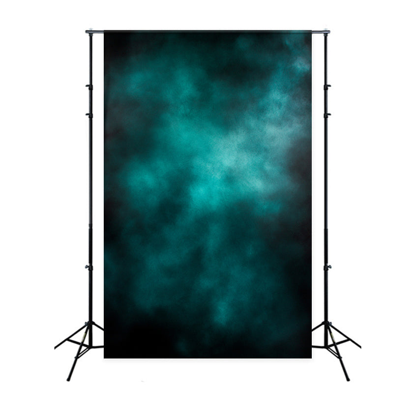 Teal Backdrop Dark Teal Cloudy Gradient Backdrop Studio Porträt Fotohintergrund GQ58-85