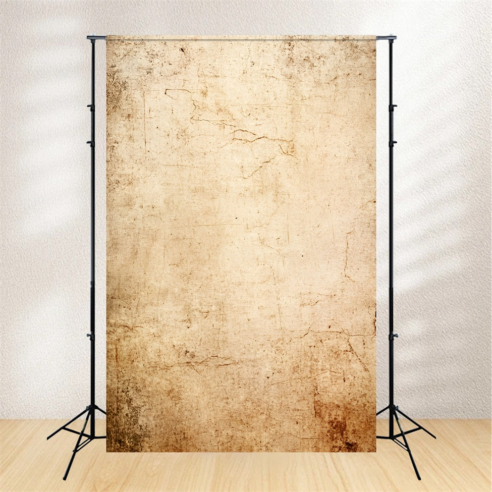 Grunge Backdrop Aged Beige Distressed Wall Texture Studiohintergründe für Porträts GQ58-89