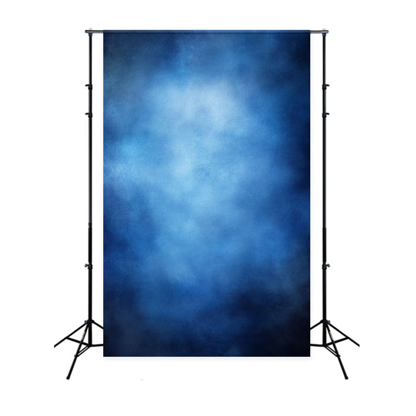 Jahrbuch-Fotohintergrund Weich verschwommener blauer Farbverlauf Fotohintergrund Porträt-Studio-Fotohintergrund GQ58-91
