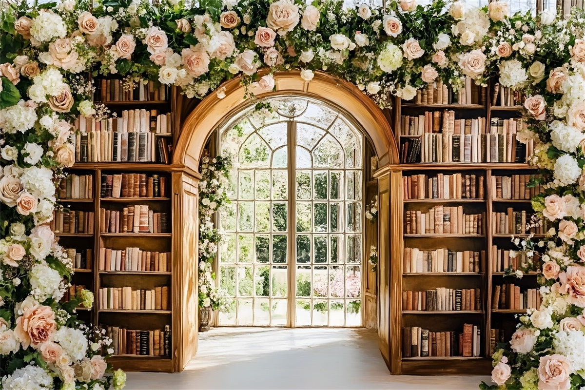 Schule Fotokulisse Elegantes Buch Garten Kulisse GQ6-121