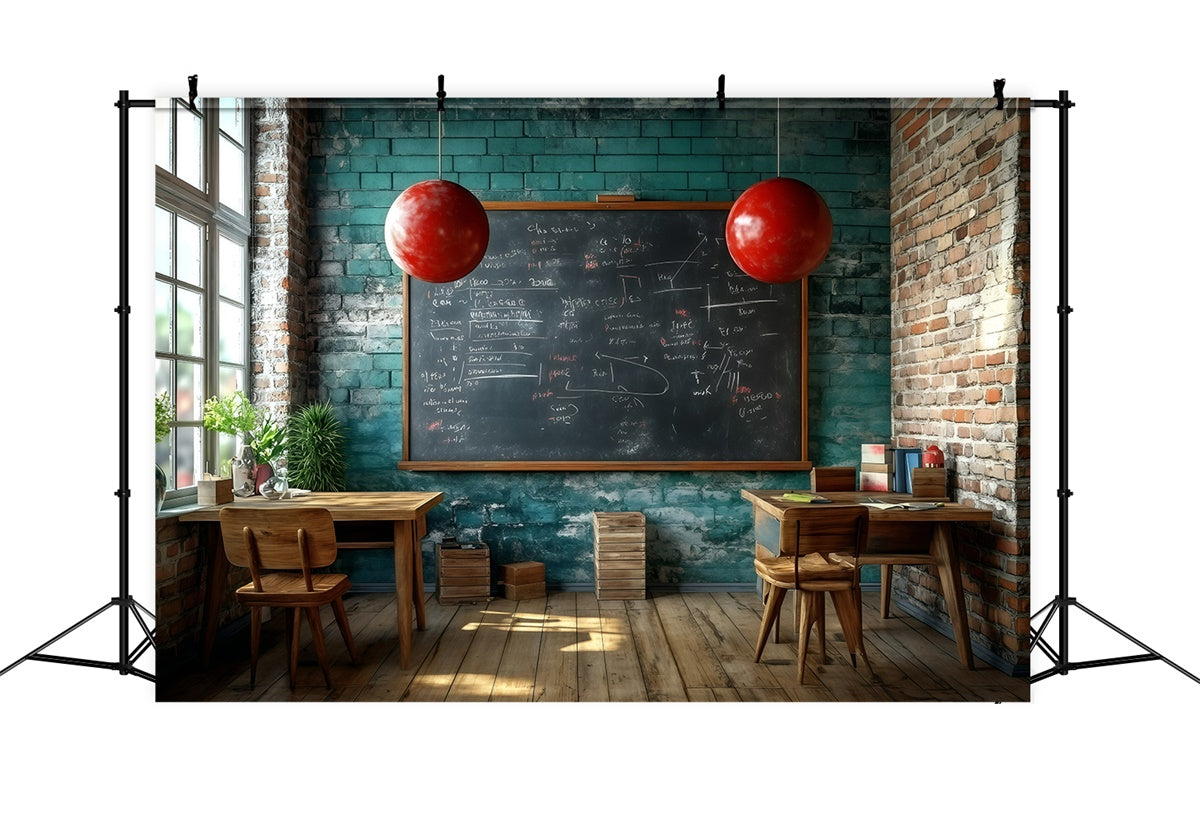 Klassenfoto-Hintergrund Industrieller Studiensaal-Hintergrund GQ6-160