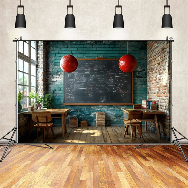 Klassenfoto-Hintergrund Industrieller Studiensaal-Hintergrund GQ6-160
