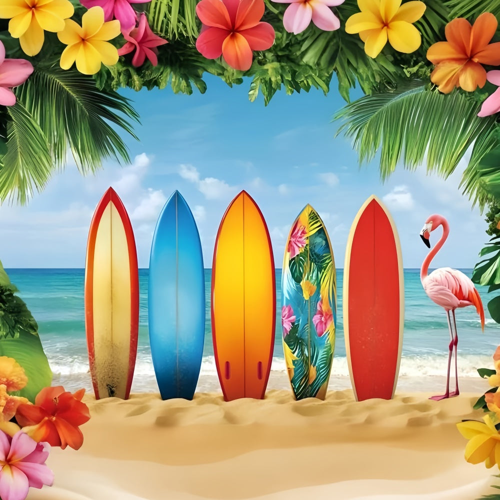 Sommer Strand Backdrop Tropical Surfboard Paradies Backdrop GQ6-34