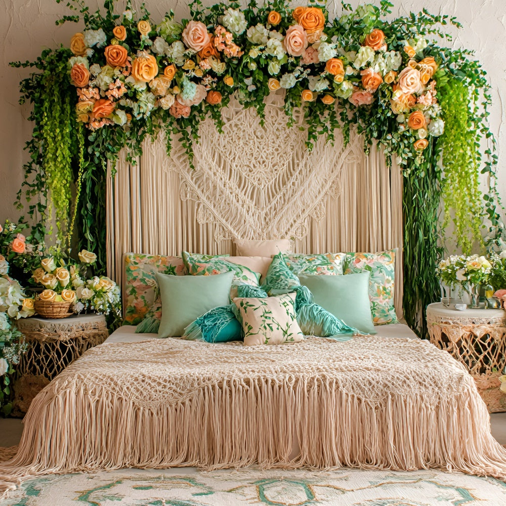 Boho Fotografie Backdrop Floral Dream Room Sommer Hintergrund GQ6-38
