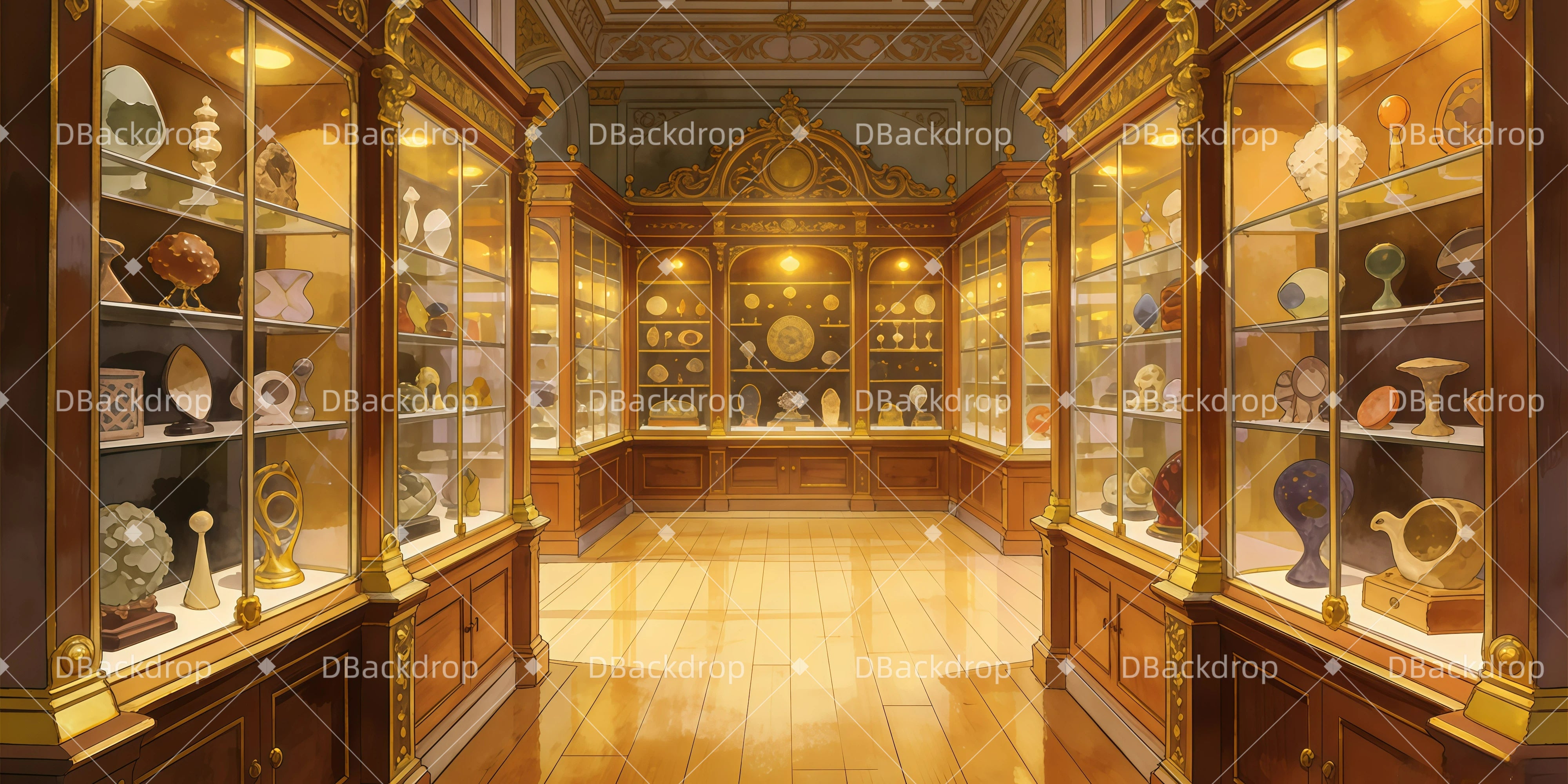 Hintergrund Theater Vorhang Kuriositätenmuseum Backdrops Theater GQ62-T33