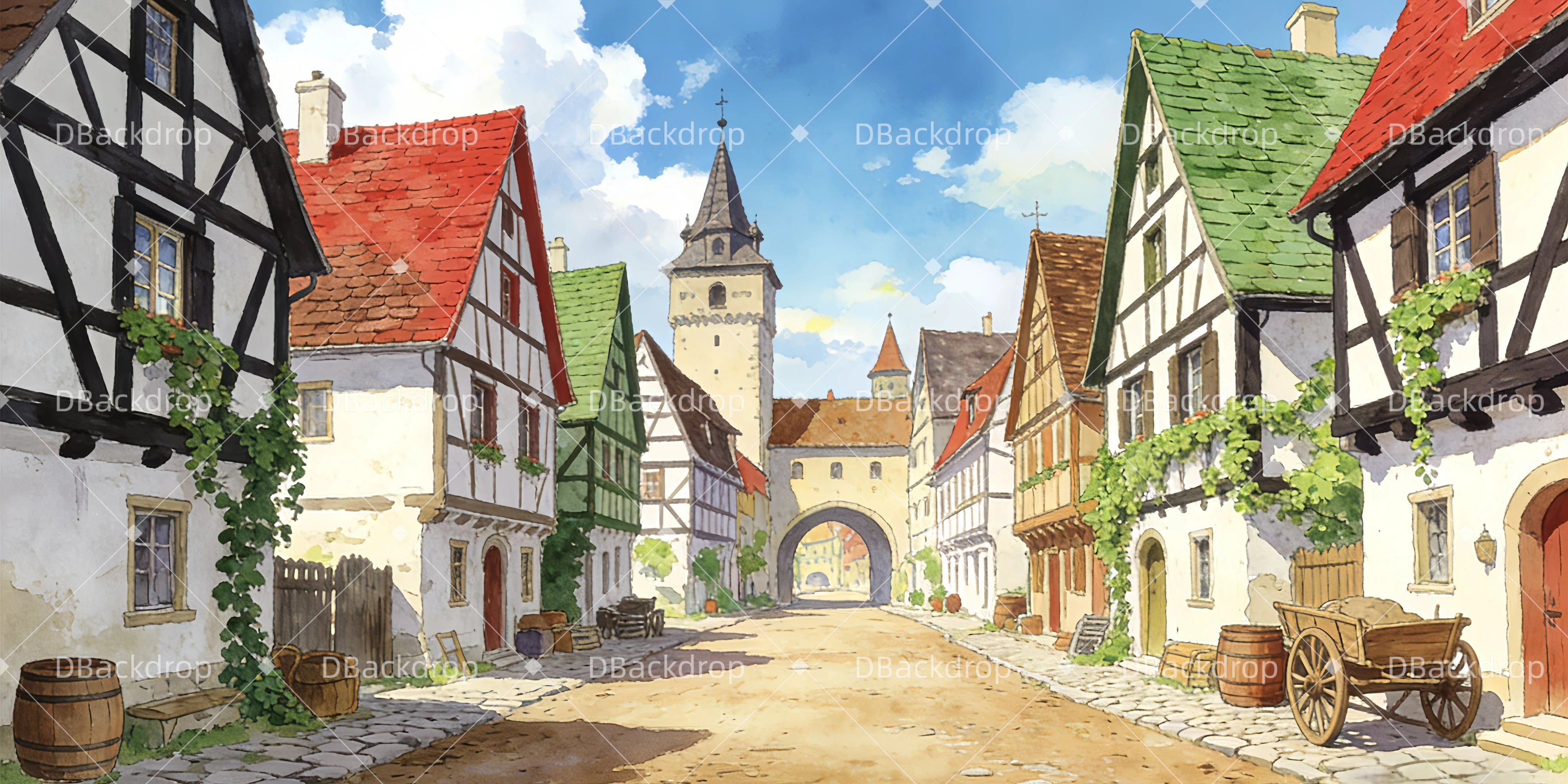 Theater Backdrops Ruhige Landschaft Backdrop Theater GQ63-T36