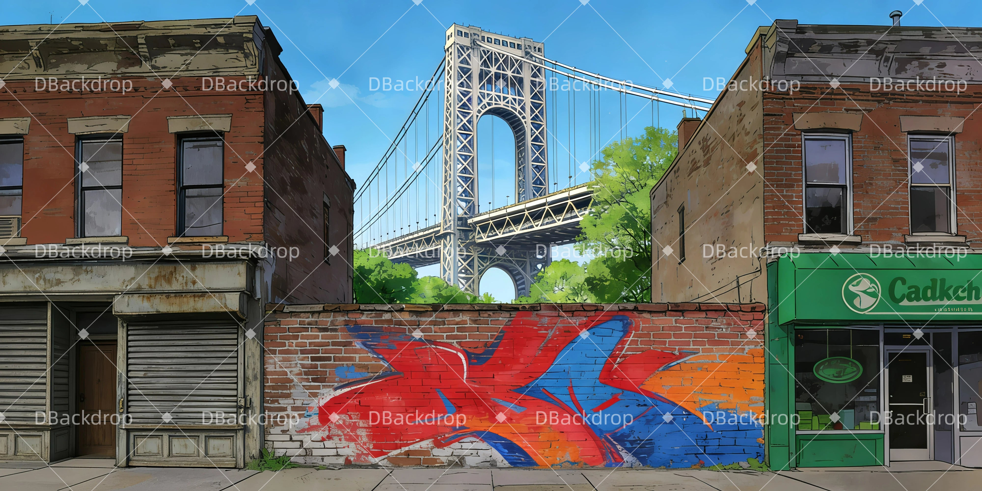 Theater Backdrops Katzenallee Theaterwand GQ63-T4