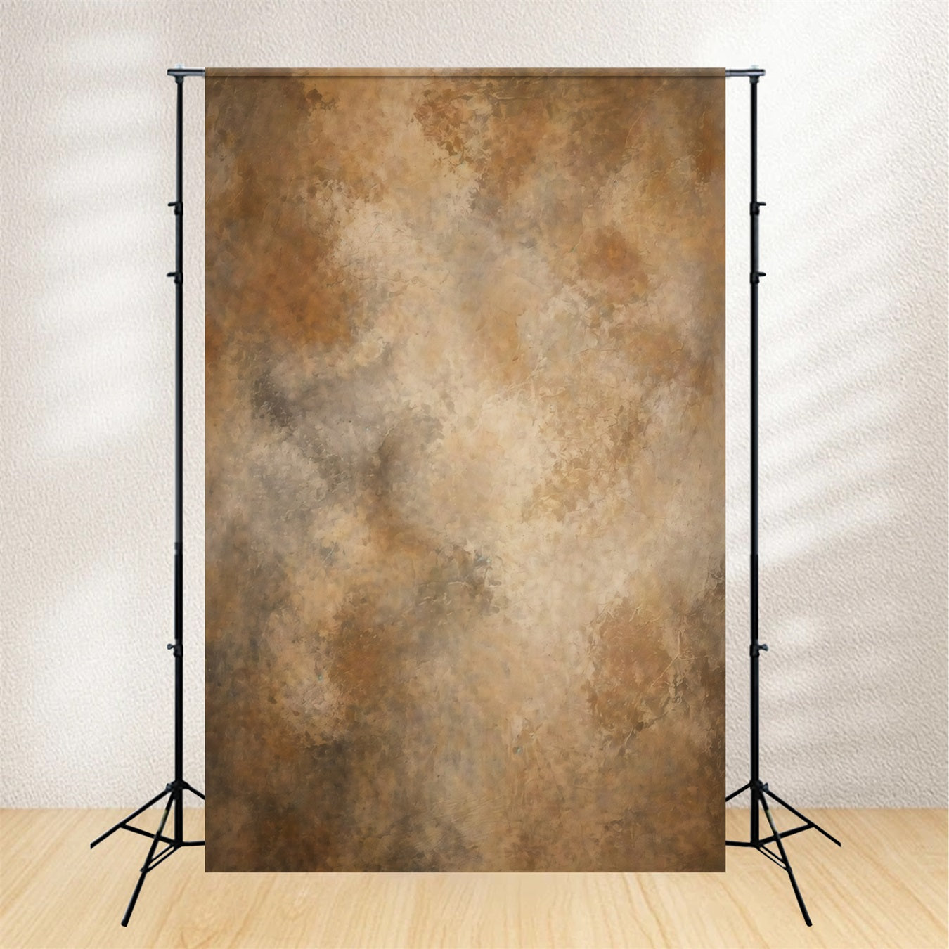 Fotohintergrund in Hellbraun, warmer Mokka-Ton, Textur, Waschung, abstrakte Hintergründe GQ64-36