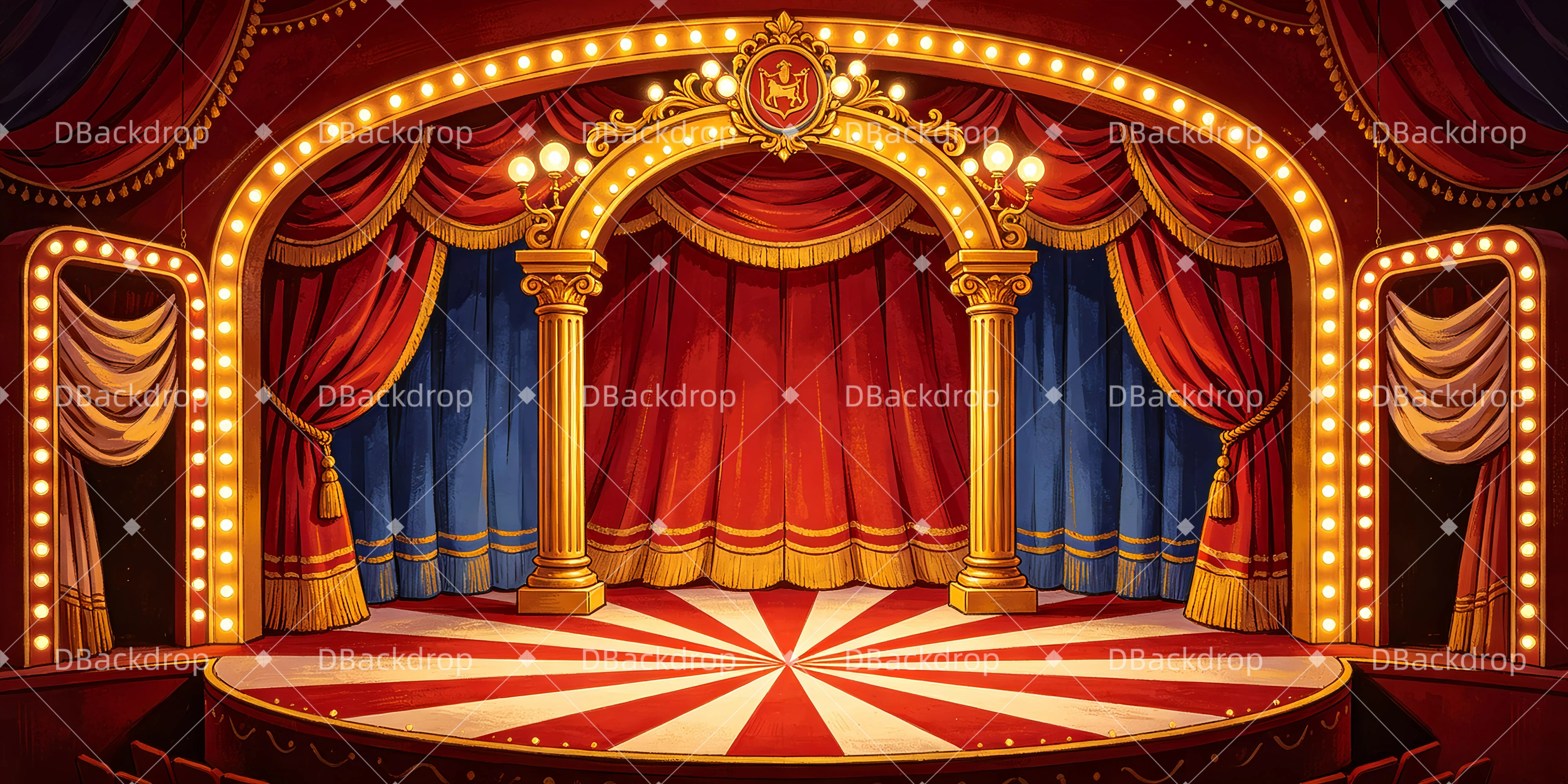 Broadway-Aufführungsbühne professioneller Theaterhintergrund GQ65-T100