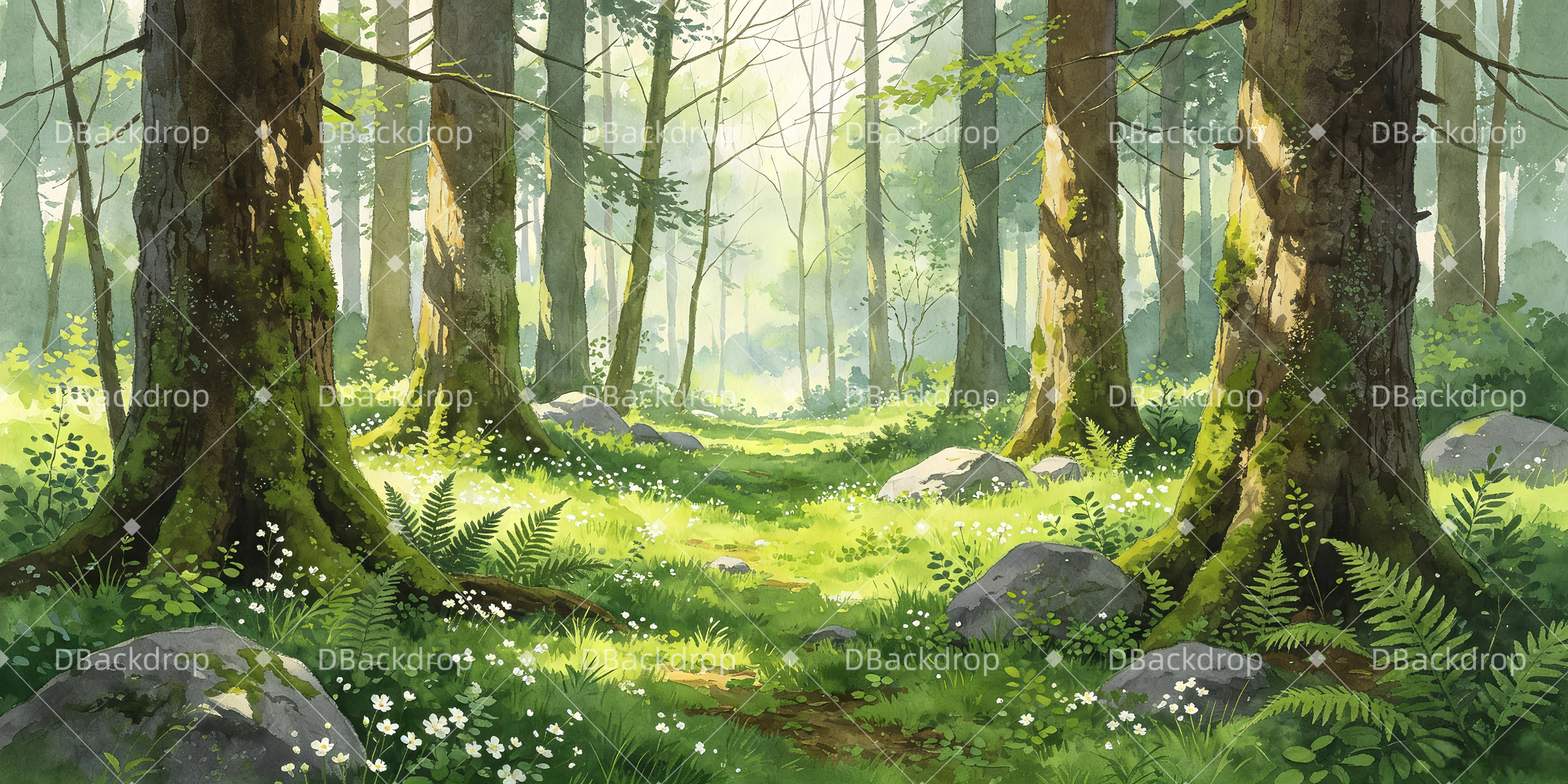 Reise durch den Wald Theaterkulisse für Bühnenstücke GQ65-T97