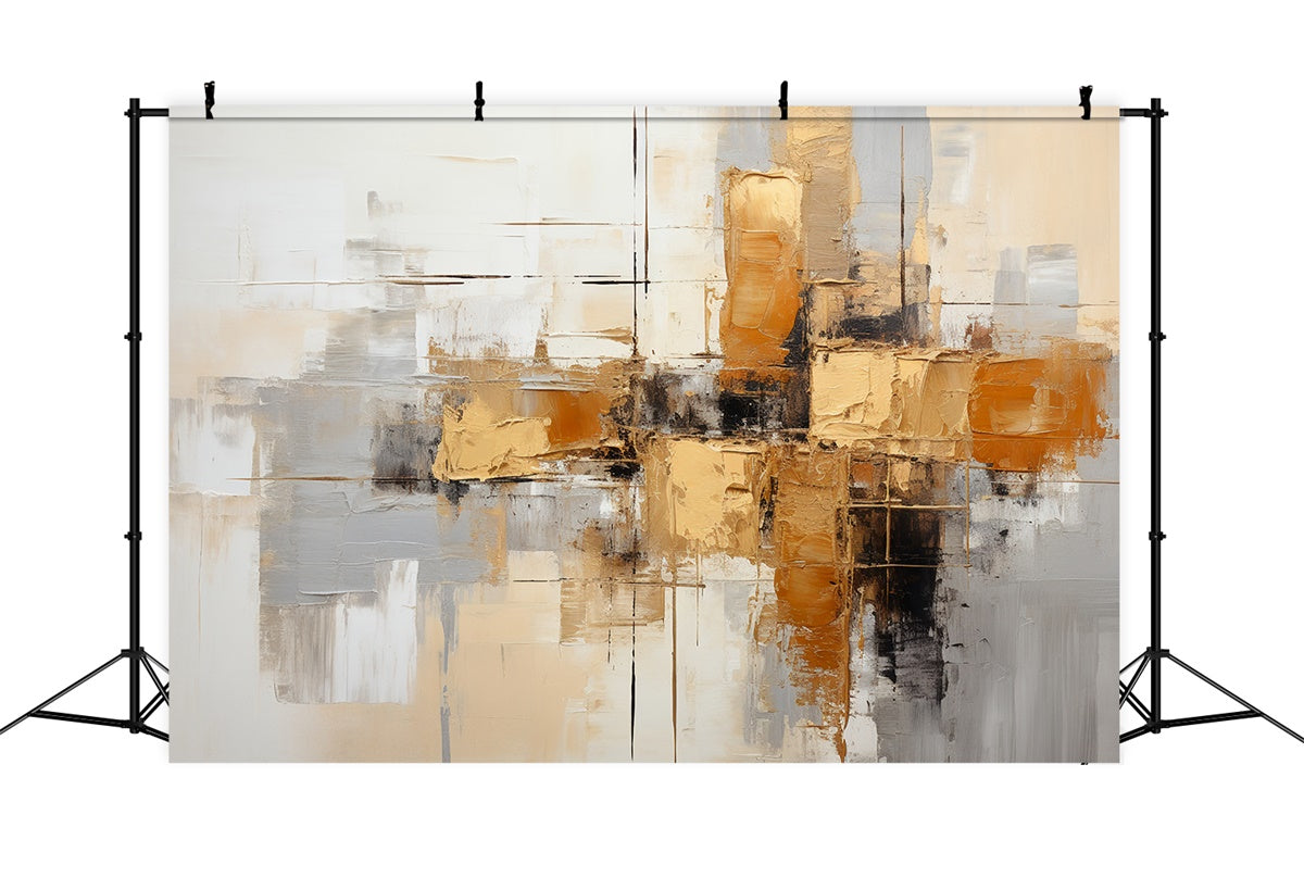 Backdrop Fine Art Modern Gold Abstrakte Textur Backdrop GTY-103