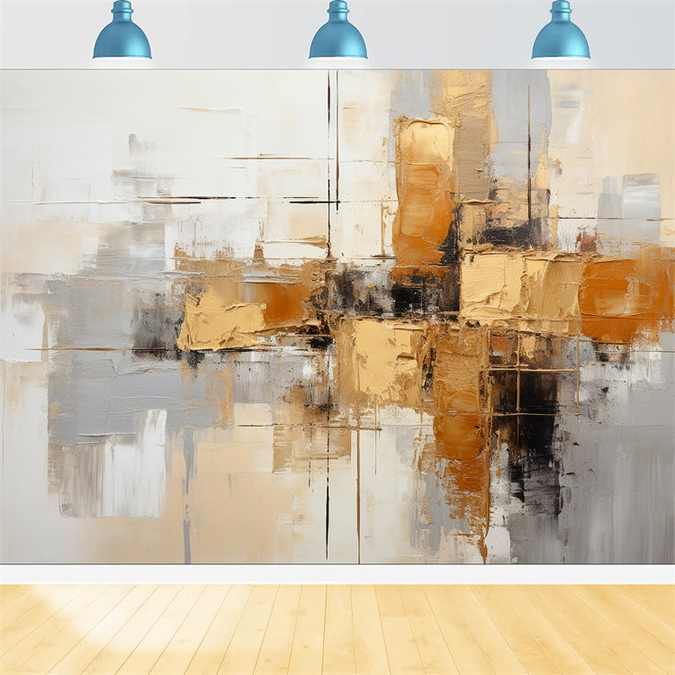 Backdrop Fine Art Modern Gold Abstrakte Textur Backdrop GTY-103