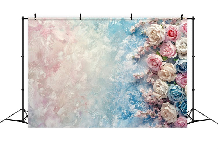 Fine Art Fotografie Backdrops Verträumte weiche Rosen Backdrop GTY-61
