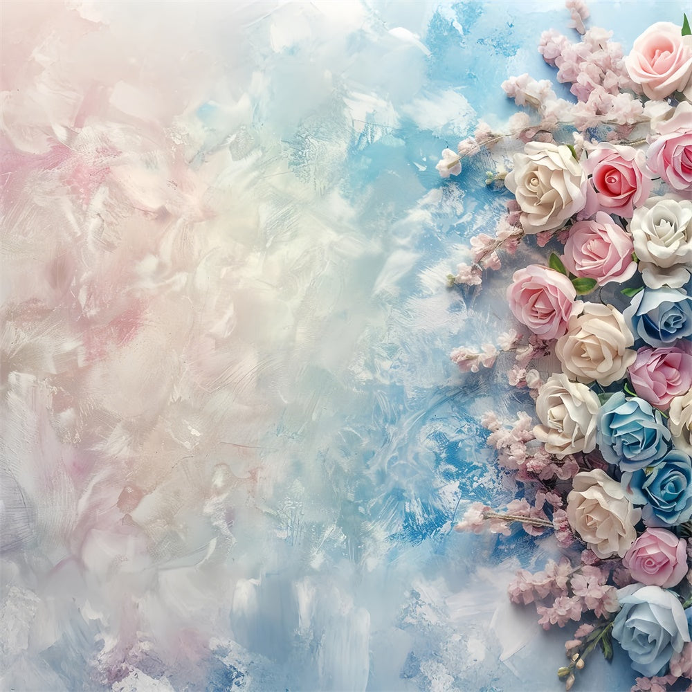 Fine Art Fotografie Backdrops Verträumte weiche Rosen Backdrop GTY-61