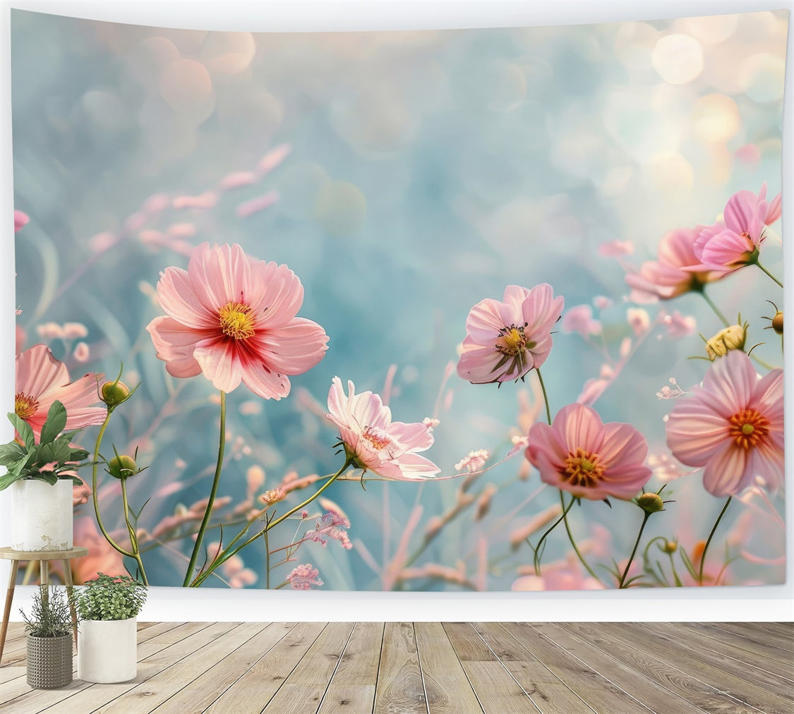 Fine Art Backdrops Verträumte rosa Blütenbrise Backdrop GTY-65