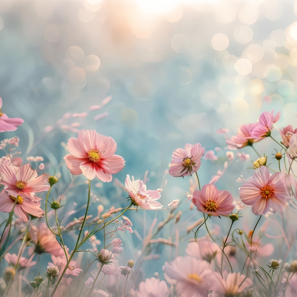 Fine Art Backdrops Verträumte rosa Blütenbrise Backdrop GTY-65