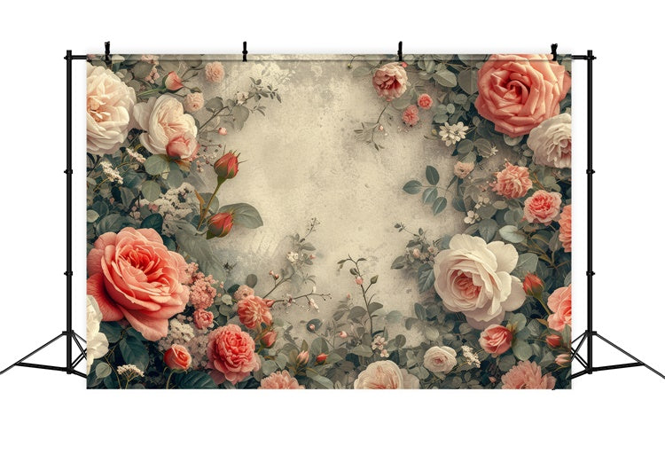 Fine Art Backdrops Anmutige Rosenblüte Rahmen Backdrop GTY-66