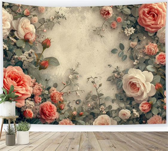Fine Art Backdrops Anmutige Rosenblüte Rahmen Backdrop GTY-66
