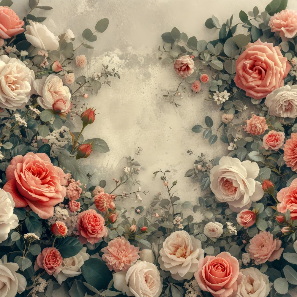 Fine Art Backdrops Anmutige Rosenblüte Rahmen Backdrop GTY-66