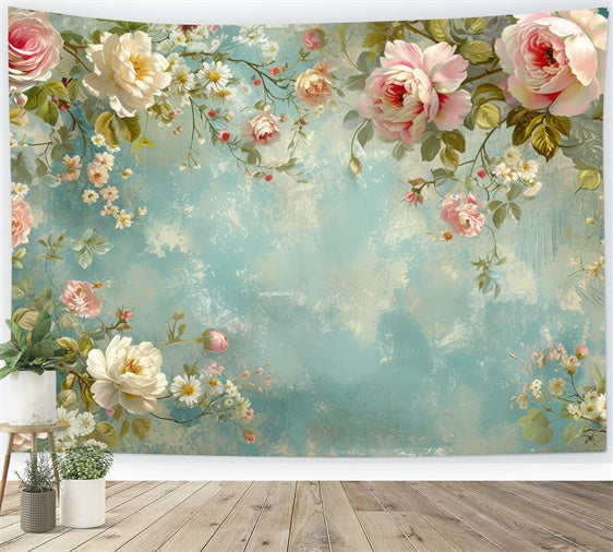Backdrops Fine Art Zartrosa Rosenranke Backdrop GTY-68
