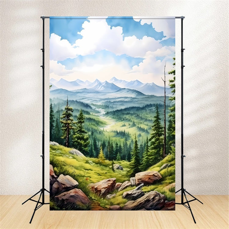 Kunstfotografie Backdrop Ruhiger Berghimmel Backdrop GTY-81