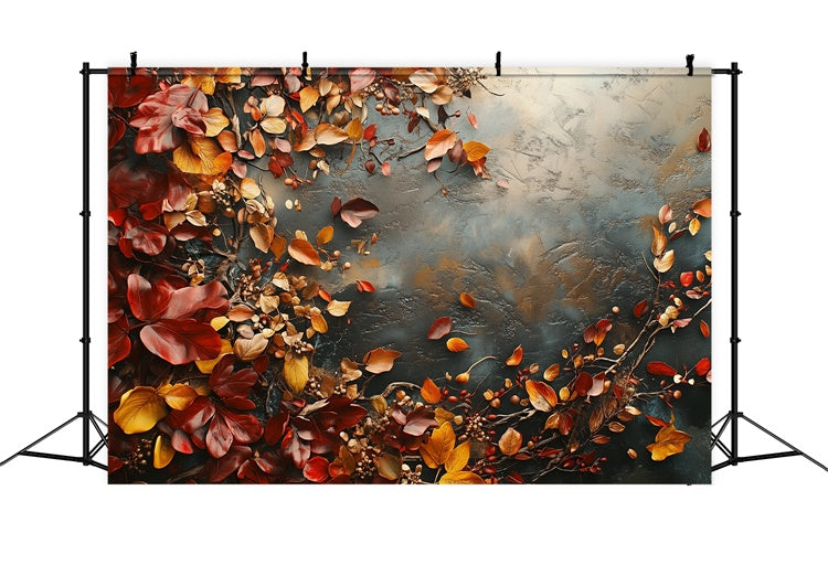 Fine Art Fotografie Backdrop Rustikale Herbstblätter Backdrop GTY-88