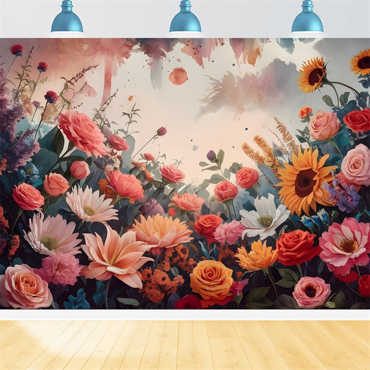 Backdrops Fine Art Verzaubernde Blumenfantasie Hintergrund GTY-94
