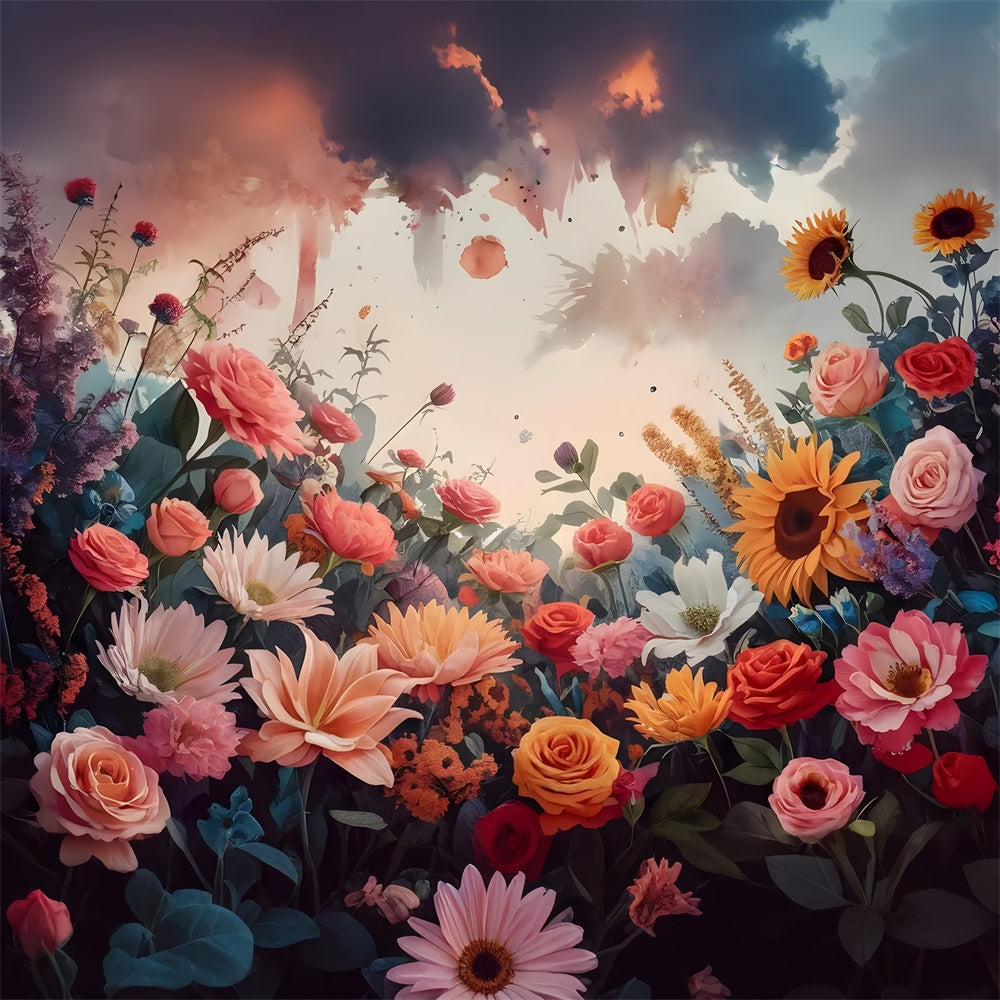 Backdrops Fine Art Verzaubernde Blumenfantasie Hintergrund GTY-94