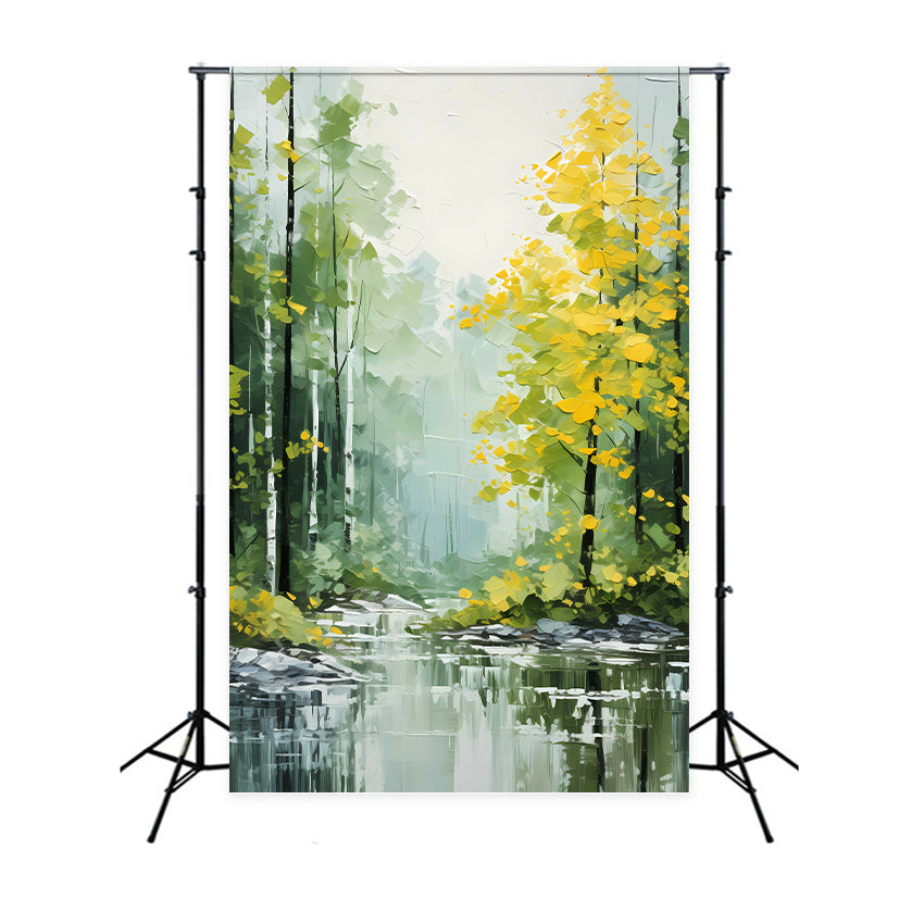 Fine Art Backdrops Verträumte Waldlandschaft Gelassenheit Backdrop GTY-98