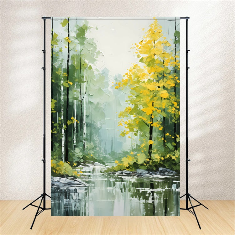 Fine Art Backdrops Verträumte Waldlandschaft Gelassenheit Backdrop GTY-98