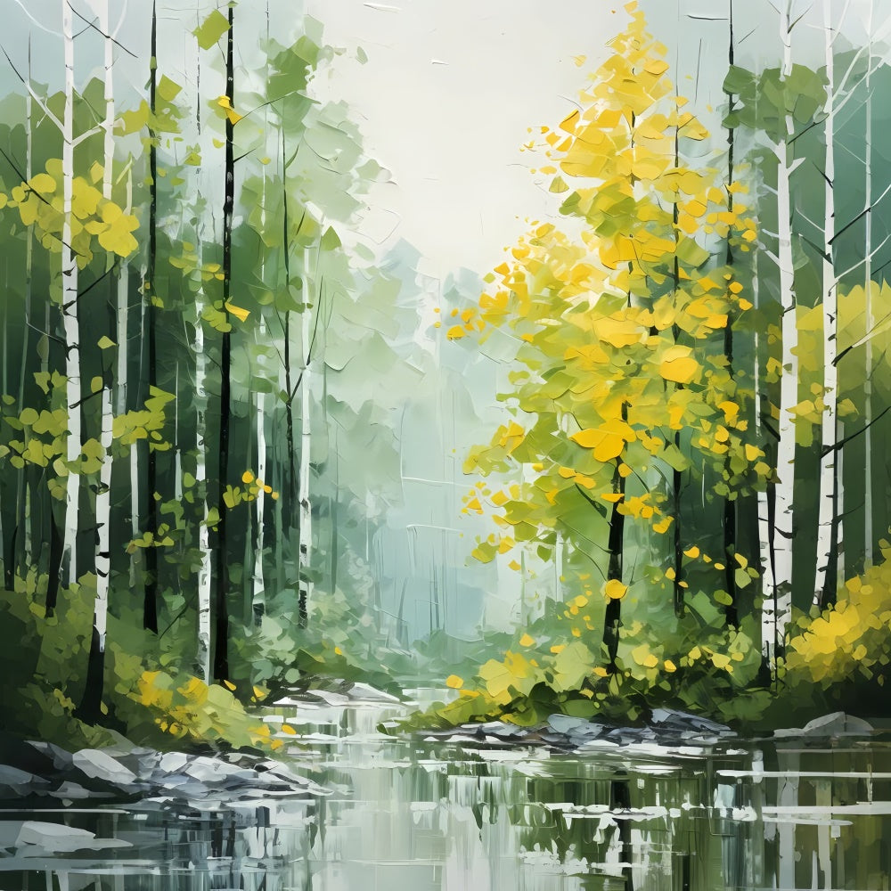 Fine Art Backdrops Verträumte Waldlandschaft Gelassenheit Backdrop GTY-98