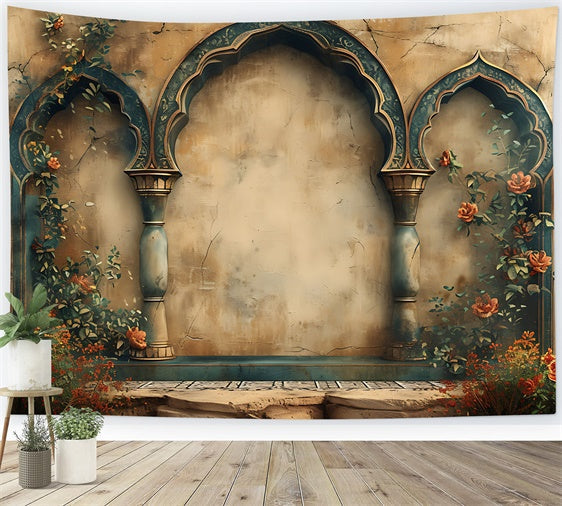 Mutterschaft Fotografie Backdrops Exotisch Mittlerer Osten Bogen Backdrop GTY2-13