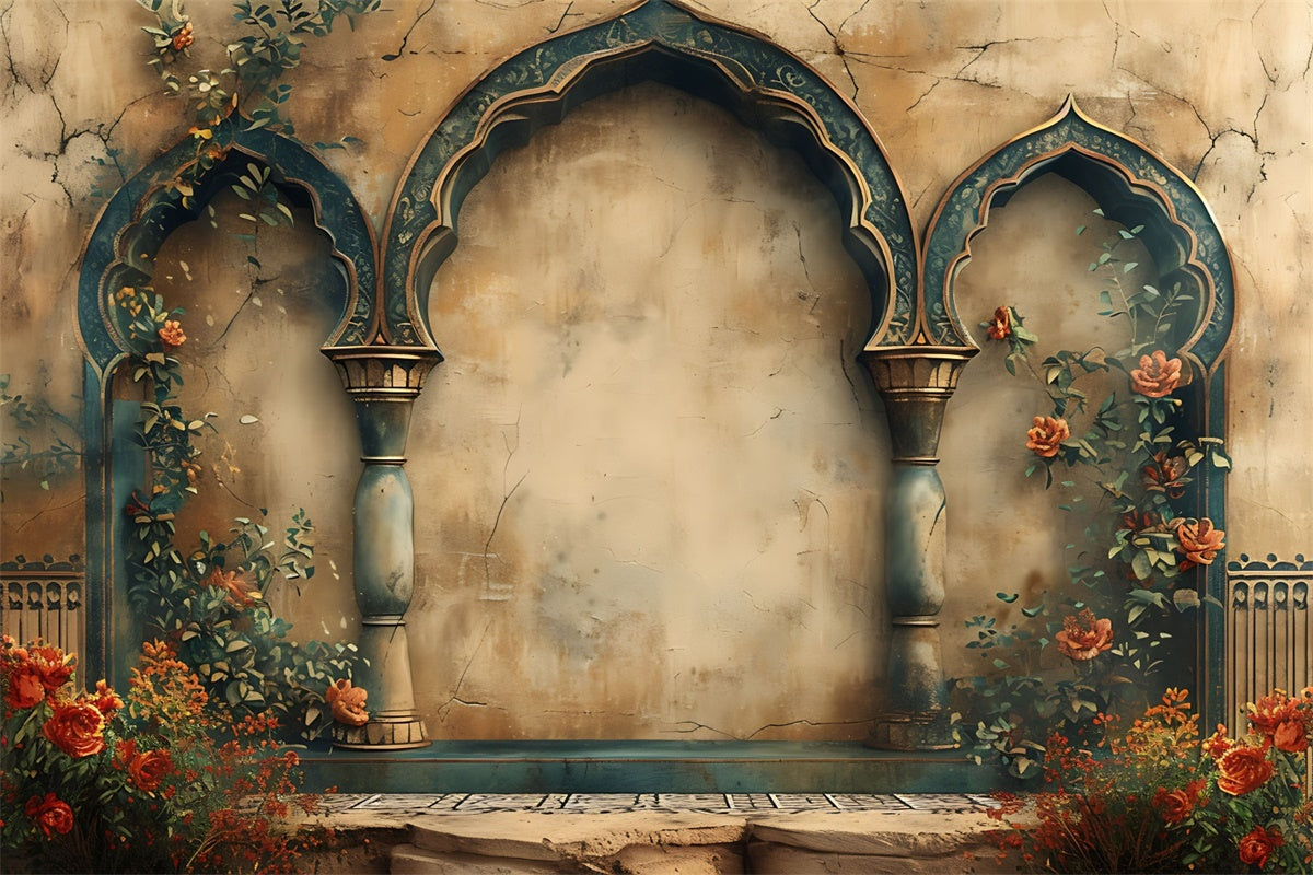 Mutterschaft Fotografie Backdrops Exotisch Mittlerer Osten Bogen Backdrop GTY2-13